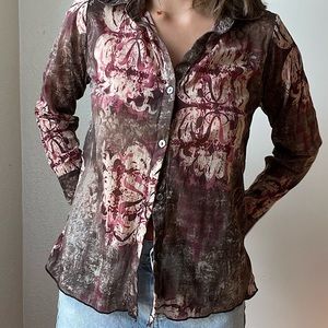 Sheer Lightweight Graphic Longsleeve